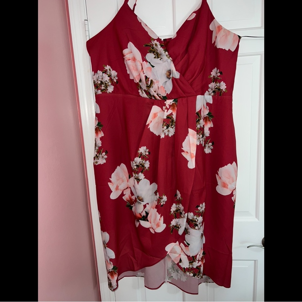 City Chic Raspberry dress